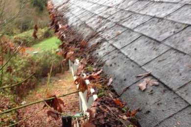 BEFORE - Gutters like this are definitely not protecting your home from water da