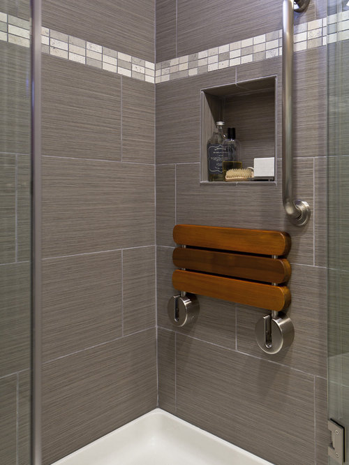 Ipe FoldDown Shower Bench Ideas, Pictures, Remodel and Decor