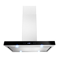 AKDY - AKDY AK-Z627I-PS3 Euro Stainless Steel Island Mount Range Hood, 36" - Range Hoods And Vents