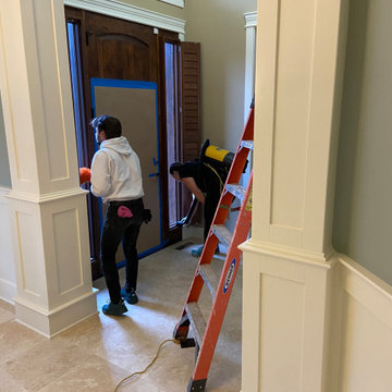 Camas WA Water Damage Travertine Tile Replacement