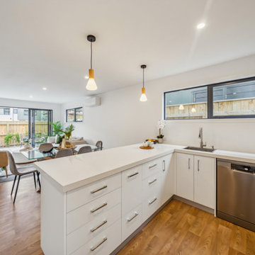 Whole Open Space – Kitchen + Dining + Outdoor Patio Integration