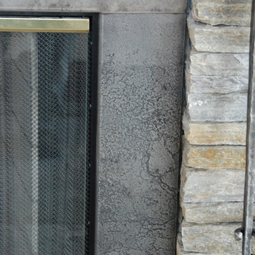 The Etched Steel Fireplace Surround