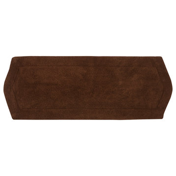 Waterford Bath Rug, 22"x60", Chocolate