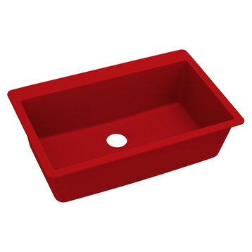 Elkay Quartz Luxe Single Bowl Drop-in Sink, Maraschino