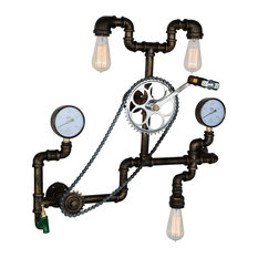 Bici 3-Light Wall Sconce, Blackened Bronze