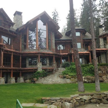 Riverfront Log Home Restoration