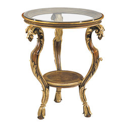 Inviting Home Inc. - Tuscan Glass Top Table - Side Tables And End Tables