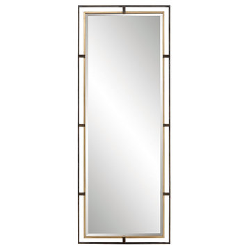 Uttermost Carrizo Tall Mirror, Rustic Bronze/Gold 9776