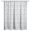 Grey Tribal Stripes 71x74 Shower Curtain