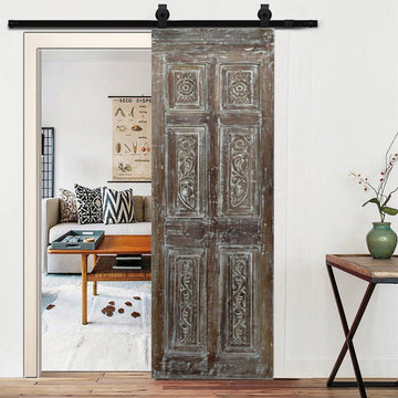 Carved Pantry Doors, Accent Barndoors