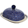 Polish Pottery Butter Dish, Pattern Number: 120