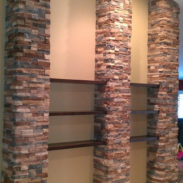 brick columns and block columns