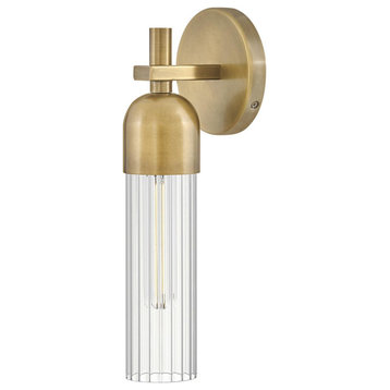 Soren 1 Light Bathroom Vanity Light, Heritage Brass