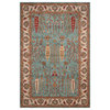 Safavieh Heritage Collection HG735 Rug, Blue/Ivory, 6' X 9'