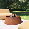 Plodes Cone Fire Pit, Carbon, 40.5", 1/4" Cor-Ten Steel Plate