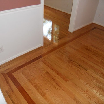 Bedroom - 3" Select Red Oak With Brazilian Cherry Feature Strip