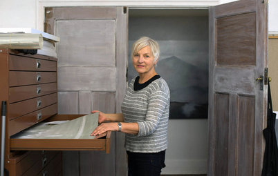 Creatives At Home: Artist Kari Henriksen in Her Studio at Home