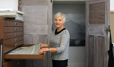 Creatives At Home: Artist Kari Henriksen in Her Studio at Home