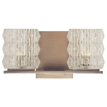 Torrington 2-Light Bath and Vanity With Clear Glass Shade, Brushed Bronze