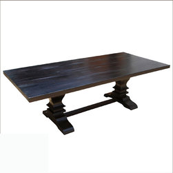 Custom Farmhouse Trestle Dining Table - Dining Tables
