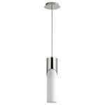 Oxygen Lighting - Oxygen Lighting 3-678-220 Ellipse - 16.75 Inch 5.1W 1 LED Tall Pendant - Warranty: 1 Year/1 Year on LED eclictEllipse 16.75 Inch 5 Black White Opal GlaUL: Suitable for damp locations Energy Star Qualified: n/a ADA Certified: n/a  *Number of Lights: 1-*Wattage:5.1w LED bulb(s) *Bulb Included:Yes *Bulb Type:LED *Finish Type:Black