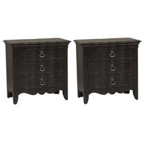 Liberty Chesapeake 3 Drawer Night Stand, Antique Black, Set of 2