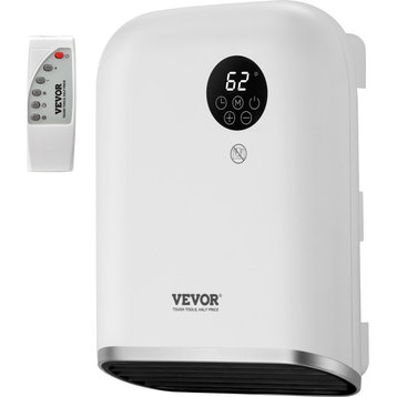 VEVOR Electric Wall Heater 1500W Remote Control Triple Safety Protection Indoor