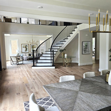 Project #130 | Curved Staircase with Wraparound Balcony