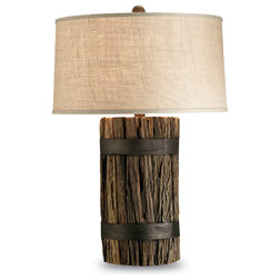 Rustic Table Lamps by Seldens Furniture