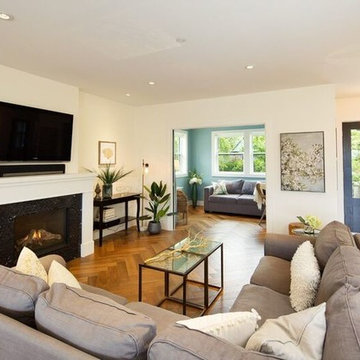 Complete Renovation - Herringbone Flooring, Railing and Bannister/Vinyl LVT