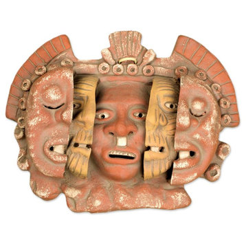 Three Ages of Man Ceramic Mask
