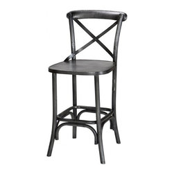 Industrial X-Back Bar Chair - Bar Stools And Counter Stools