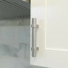 Brushed Nickel Handle Pull 7-1/2" (192mm) Hole Centers, 9-1/8" Overall Length