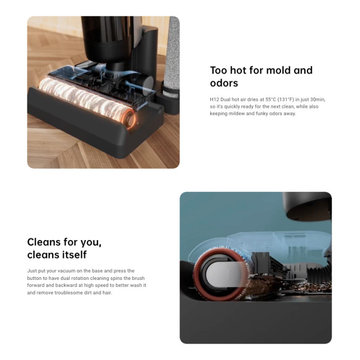 Dreame H12 Dual Wet and Dry Vacuum - Black