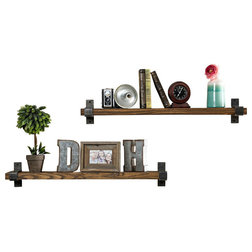 Industrial Display And Wall Shelves  by Del Hutson Designs