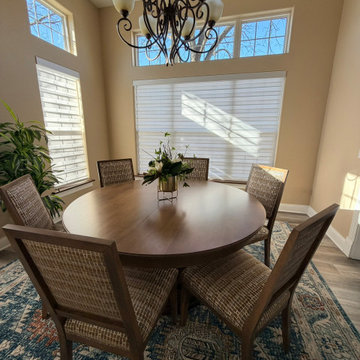 Lake Geneva- Banded Shades, faux wood and duette shades