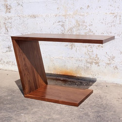 Cee Vee - Walnut Cantilevered Table - Coffee And Accent Tables