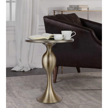 24" Plated Gold Accent Table