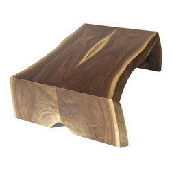 Bookmatched Walnut Slab Coffee Table - Coffee Tables