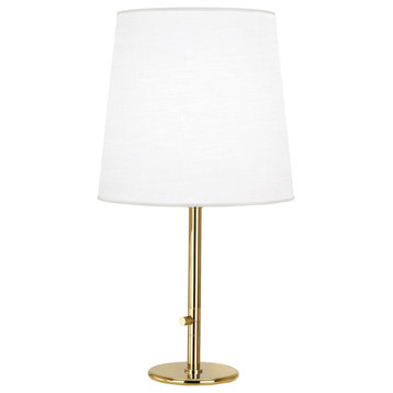 Robert Abbey 2075W One Light Table Lamp Rico Espinet Buster Polished Brass