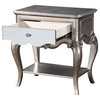 22207 Nightstand, 1 Drw, Antique Champagne