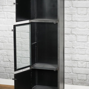 Industrial Apothecary Cabinet, Modern Retail Display