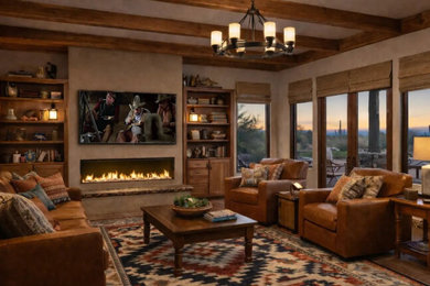 Inspiration for a southwestern living room remodel in Phoenix