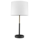 Acclaim Lighting - Acclaim Lighting TT5110-76 Rotunda - One Light Table Lamp - Off-White Homespun Linen Shade.