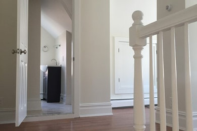 Transitional staircase photo in New York