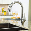 Modern Elegant Kitchen Faucet, Discrete Sensor & Single Handle, Stainless Steel