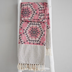Pink Geometric Throw - Throws
