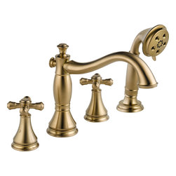 Delta Cassidy Roman Tub w/ Hand Shower Trim - Tub And Shower Faucet Sets