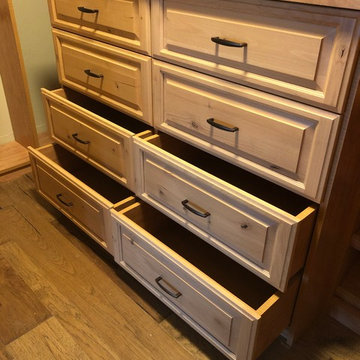 Knotty Alder Master & Guest Closets