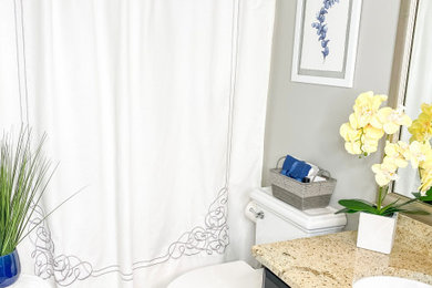 Example of a transitional bathroom design in Atlanta